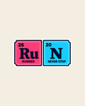 Runner – Never Stop Peel & Stick Patch