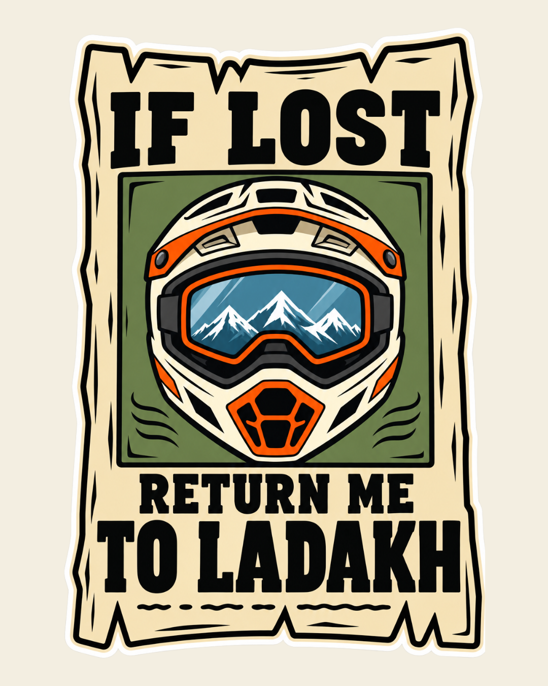 Return Me To Ladakh - Bag Patch Sticker
