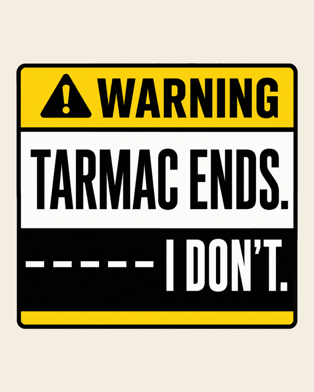 Warning - Bag Patch Sticker