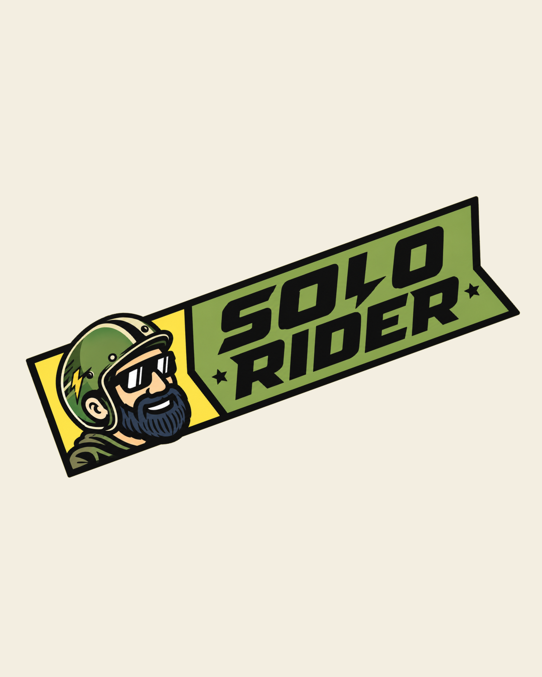 Solo Rider - Bag Patch Sticker