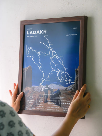 Frame Your Road Trip - A3 Size - Printed Rolled Art / Ladakh