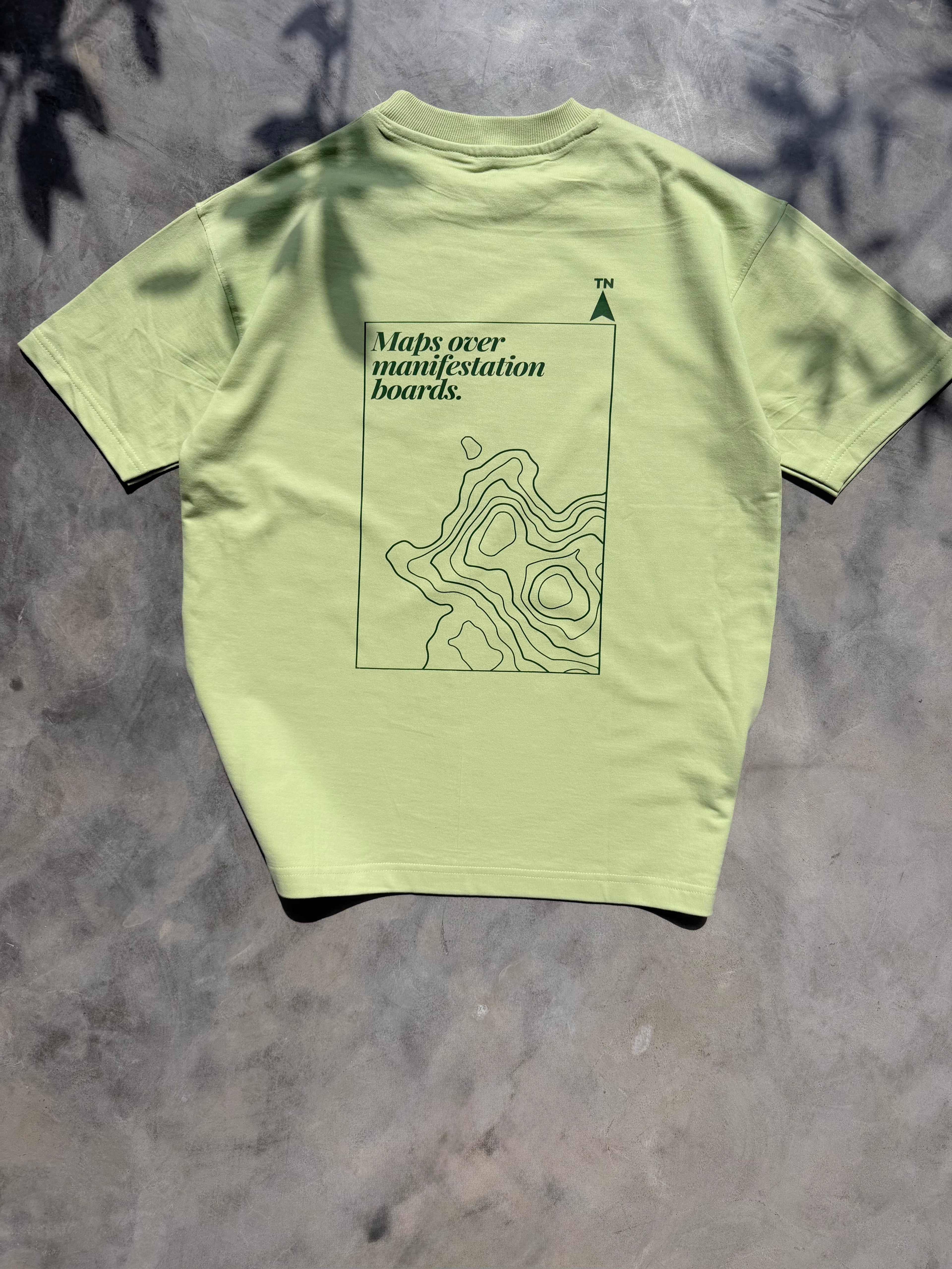 Maps over manifestation - Travel Tee Edition