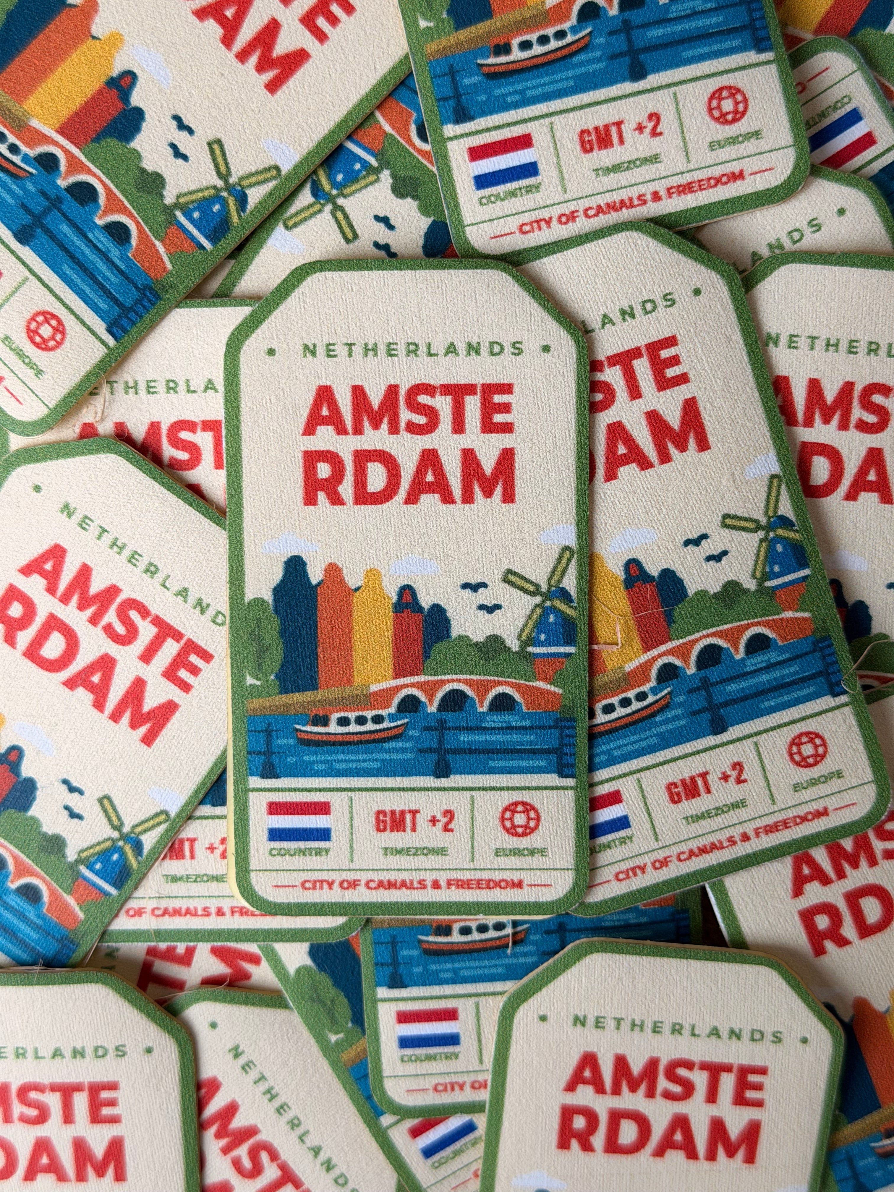 Amsterdam - Bag Patch Sticker