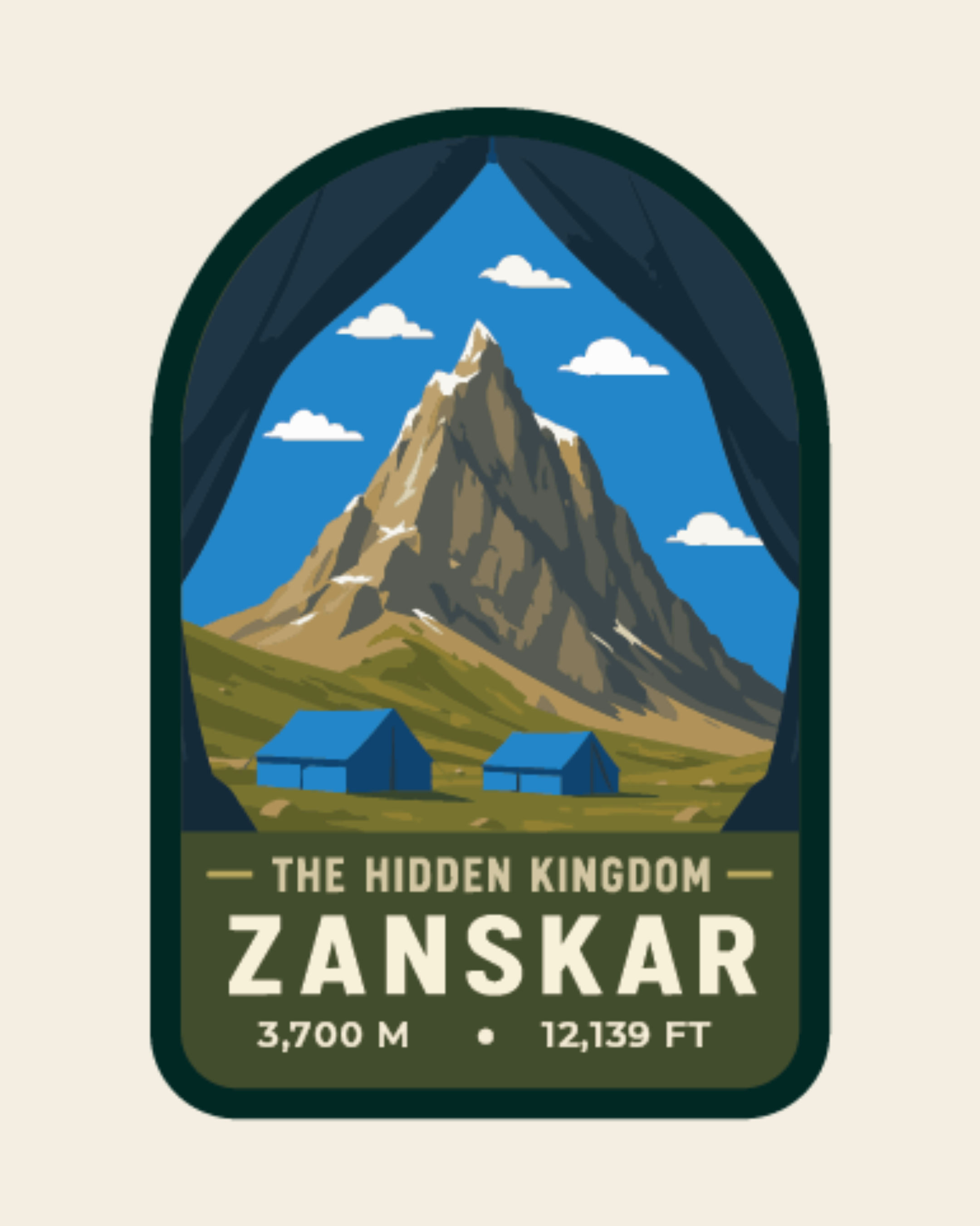 Zanskar - Bag Patch Sticker