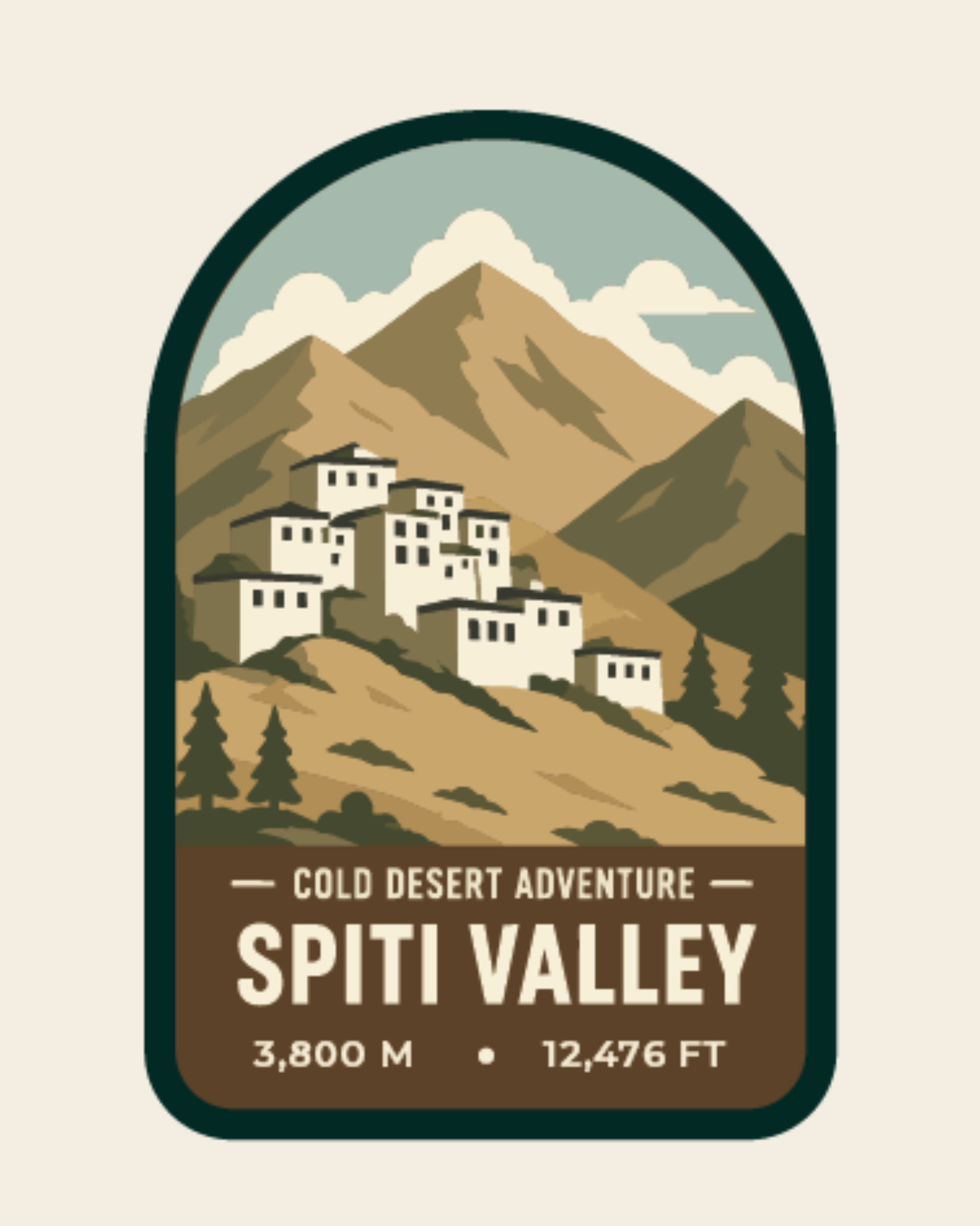 Spiti Valley - Bag Patch Sticker
