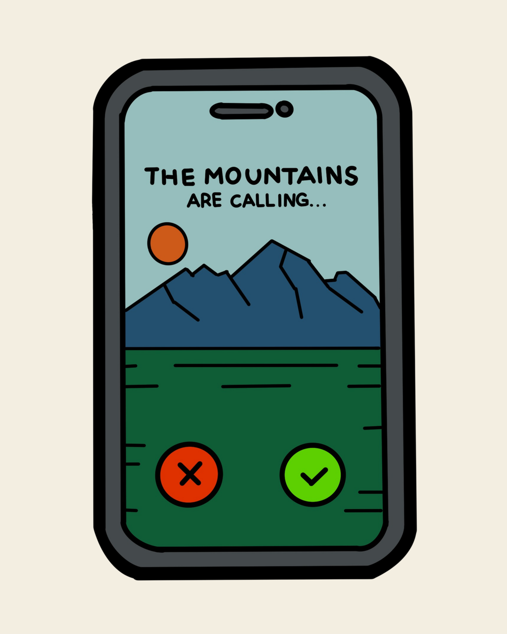 Mountains Calling – Decorative Bag Patch