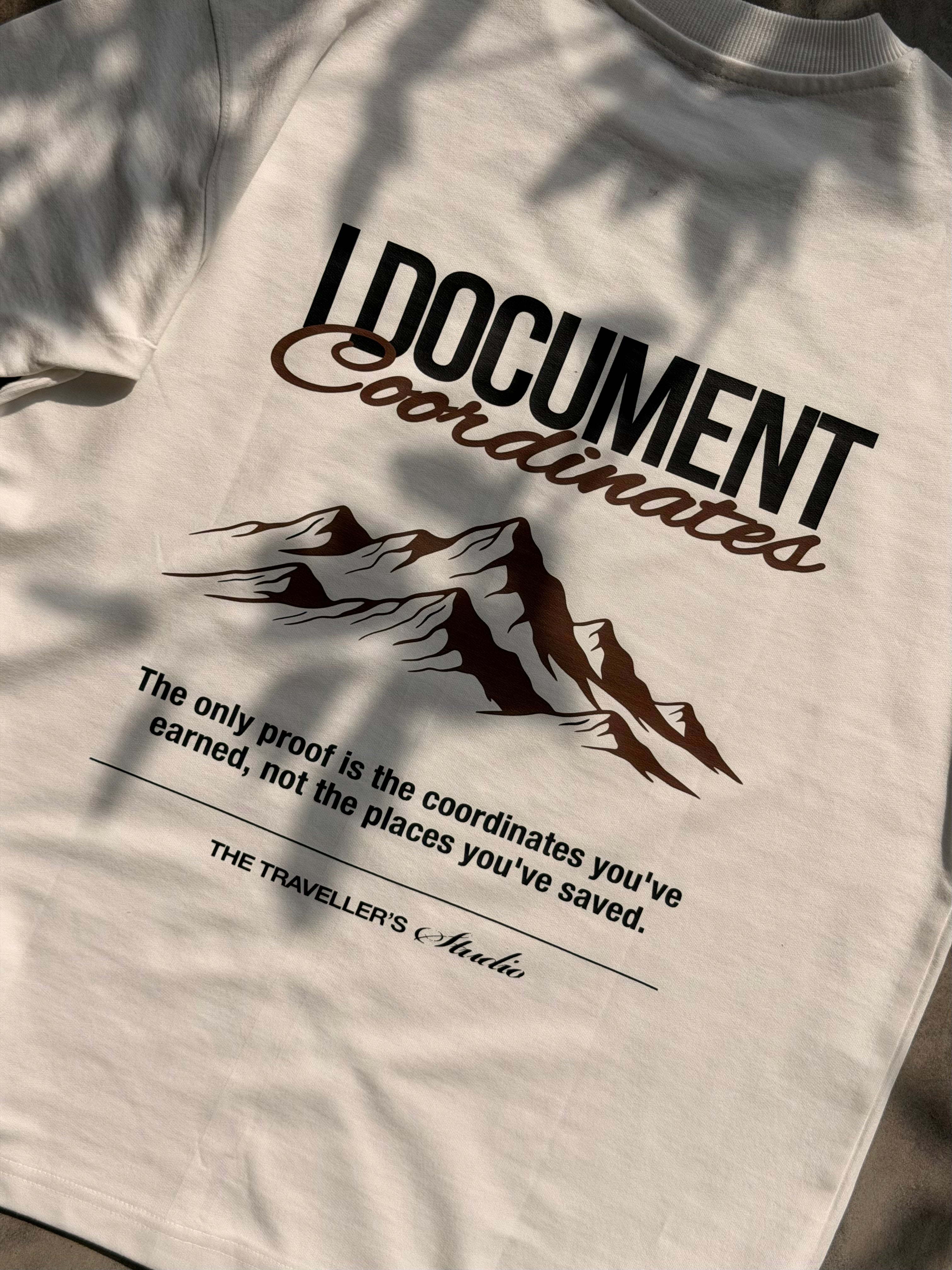I Document Cordinates – Travel Tee Edition
