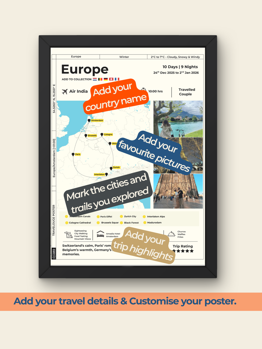Europe Travelogue Poster©