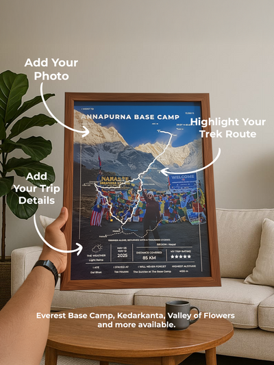 Frame Your Trek© - Valley of Flowers / A3 Size - Rolled Art