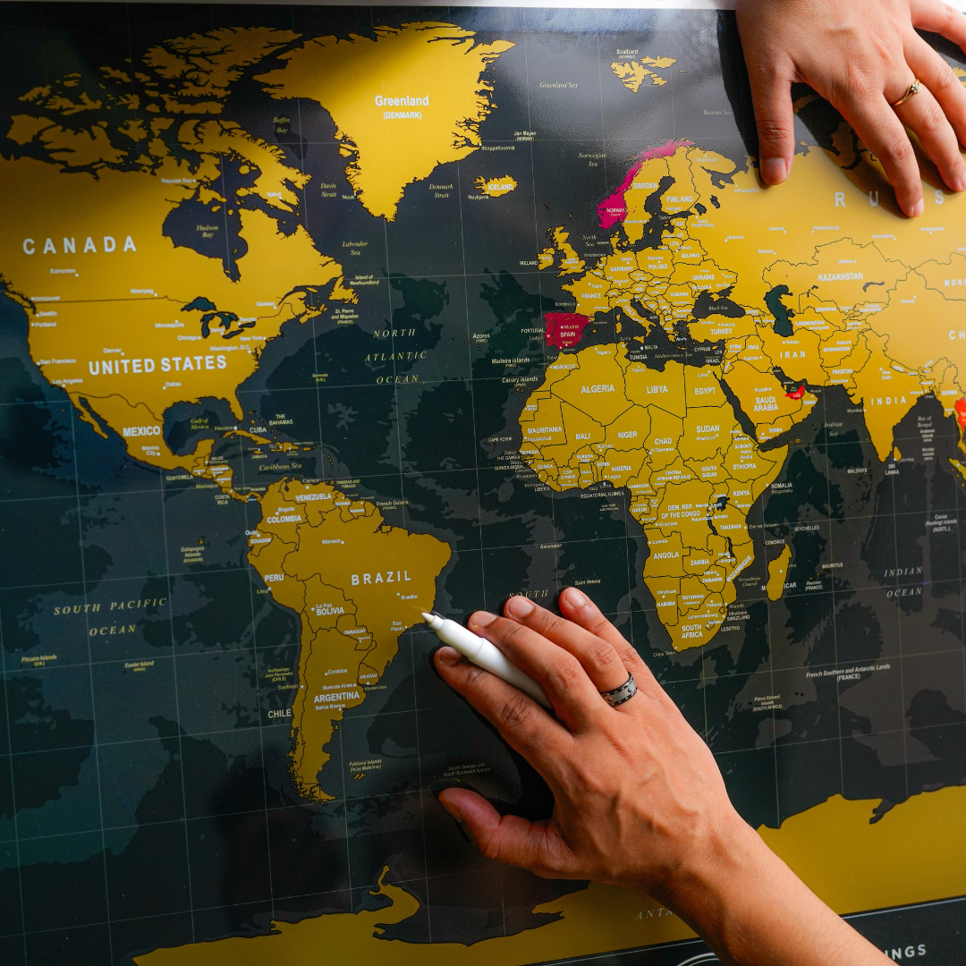 World Travel Scratch Map
