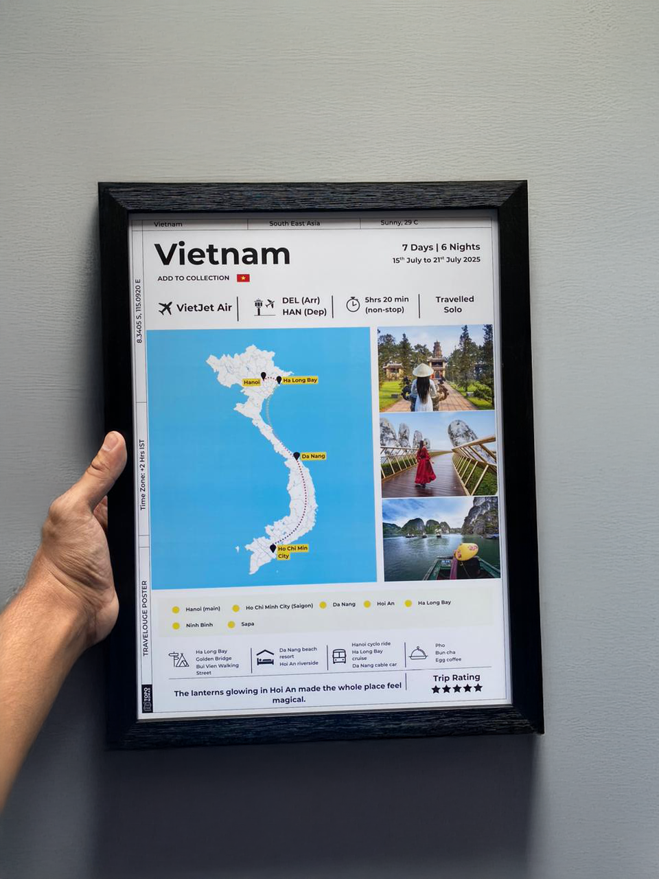 Personalized Travelogue Poster©