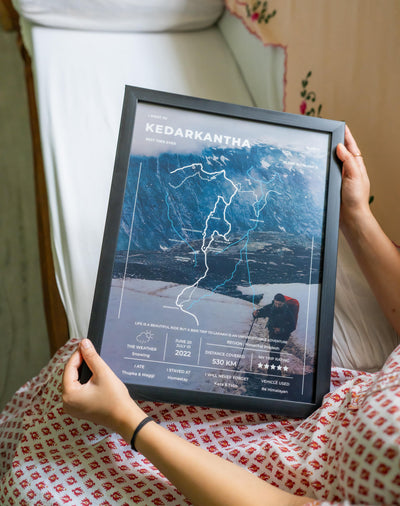 Frame Your Trek - A3 Size - Printed Rolled Art / Kedarkantha