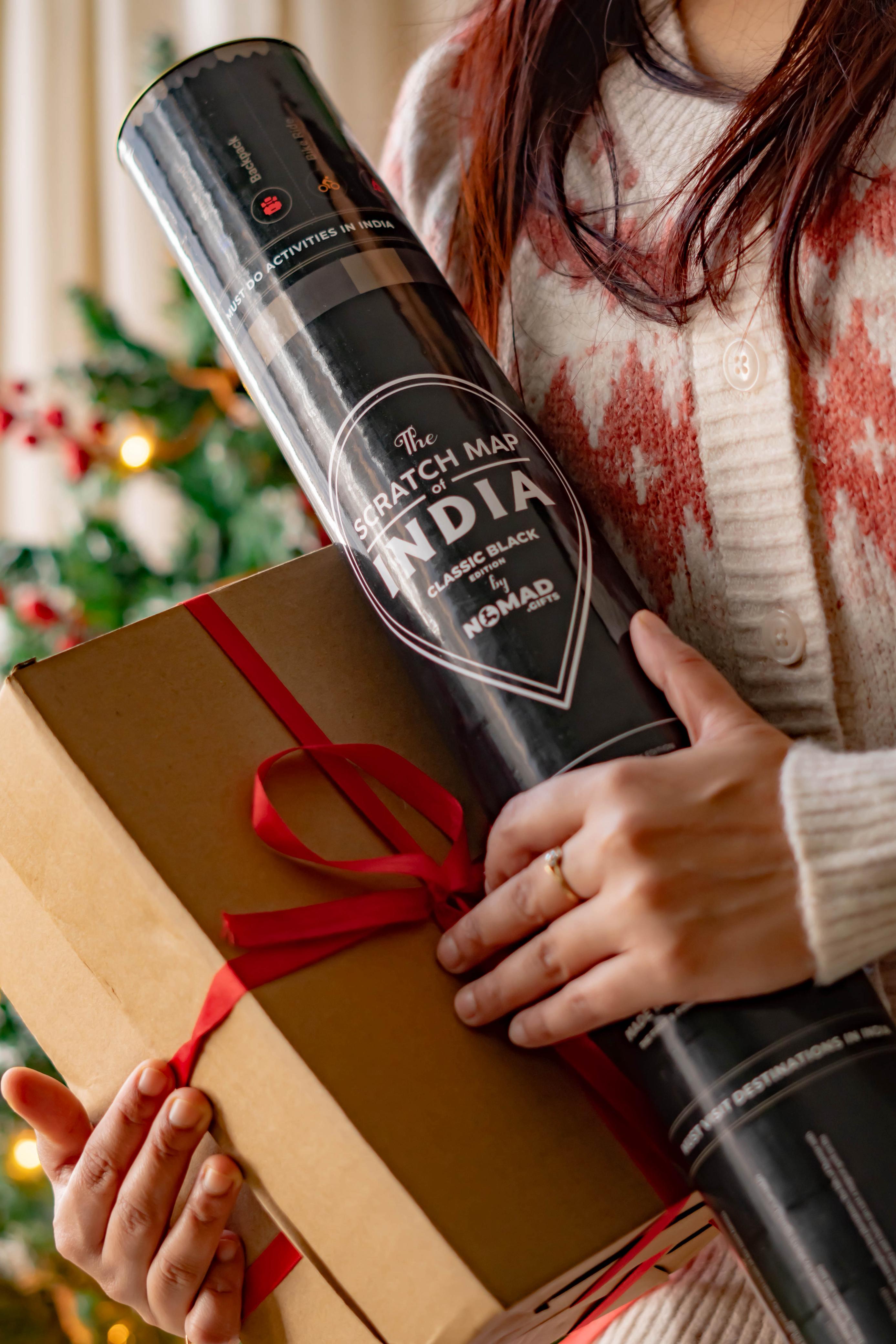 India Travel Scratch Map