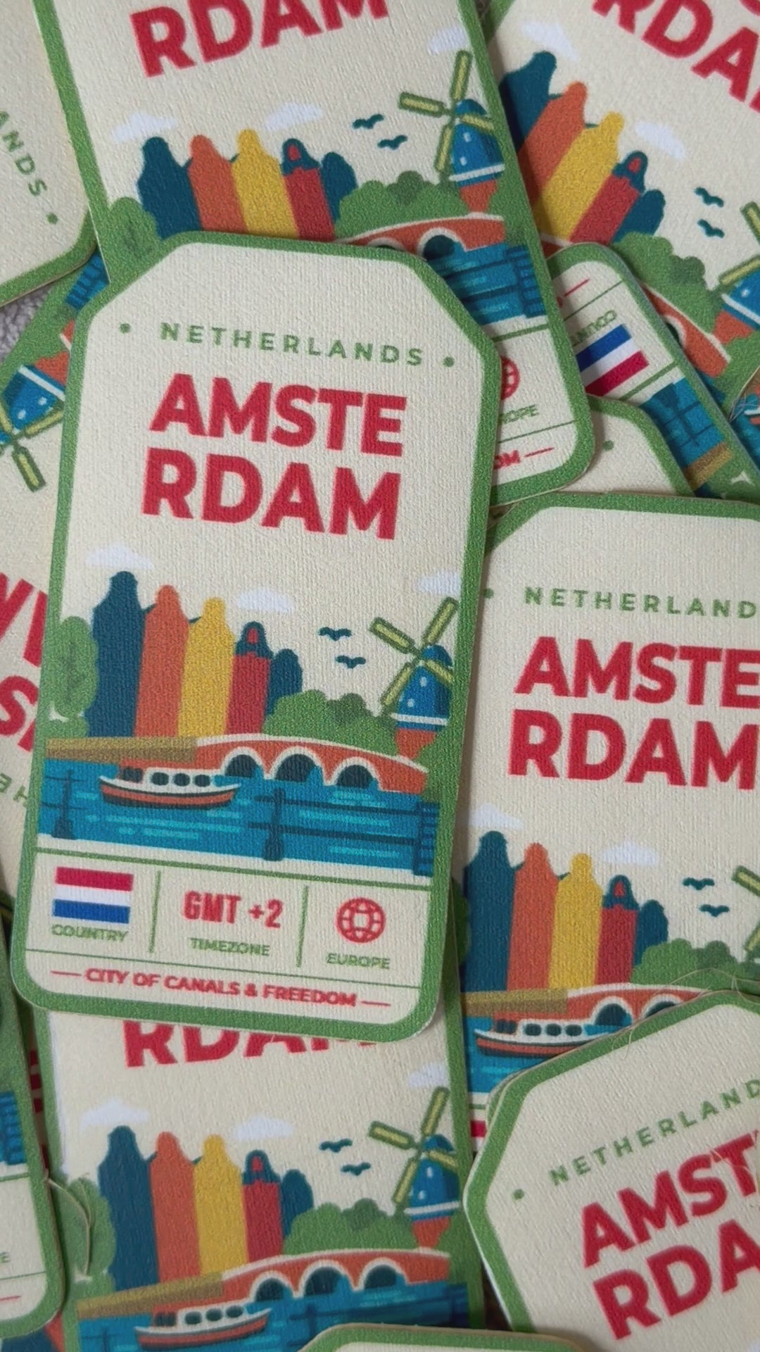 Amsterdam - Bag Patch Sticker